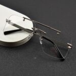 Transition Black – Rimless Sunglasses – S-1138