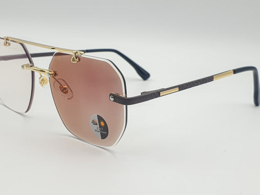 Transition Grey – Rimless Sunglasses