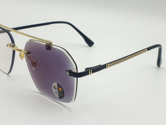 Transition Grey – Rimless Sunglasses