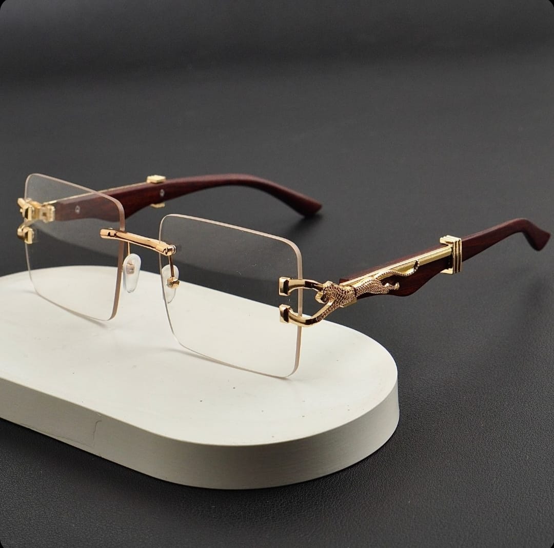 Transition Brown – Rimless Sunglasses – S-1140