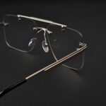 Transition Black – Rimless Sunglasses – S-1138