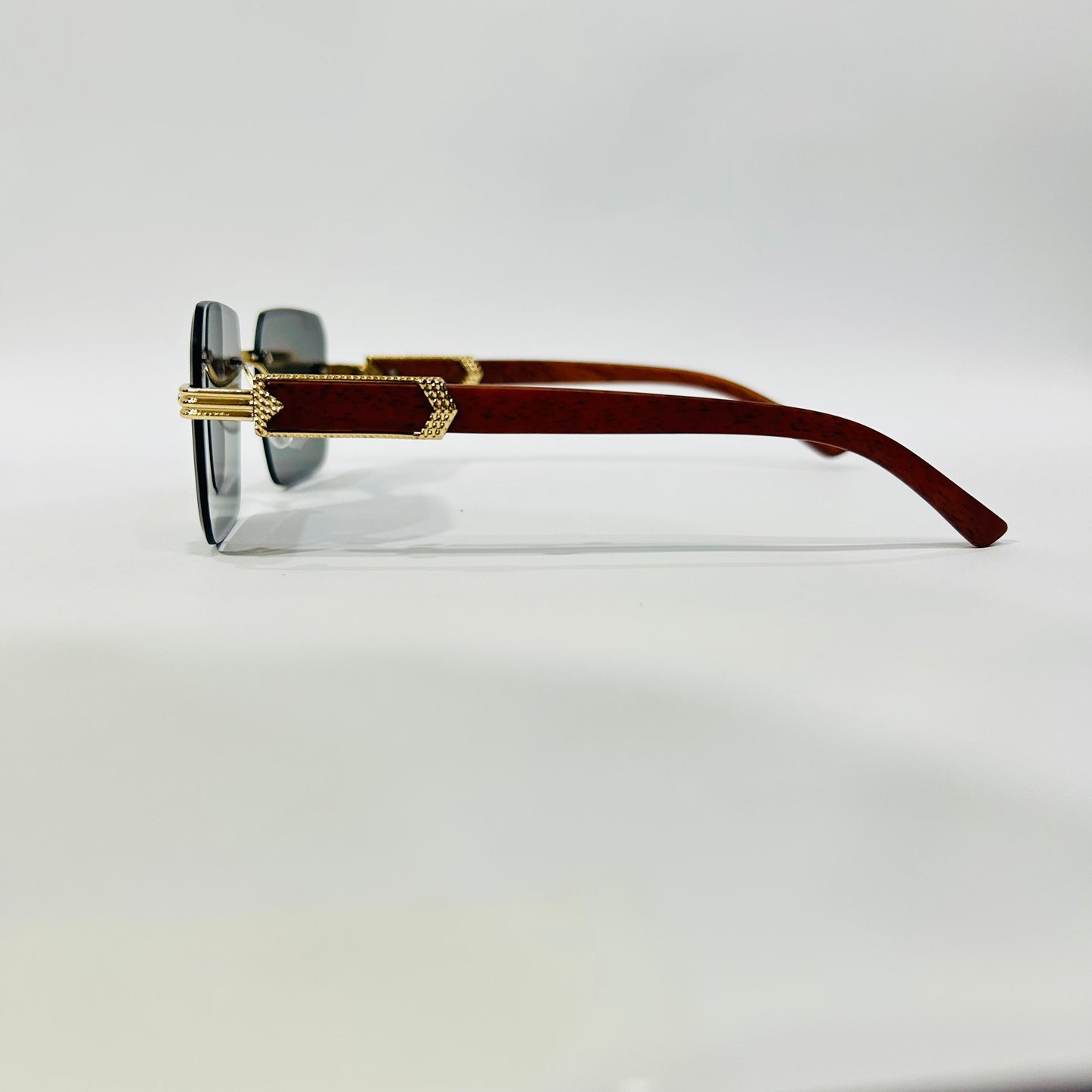 Cartier-Inspired Luxury Rimless Sunglasses