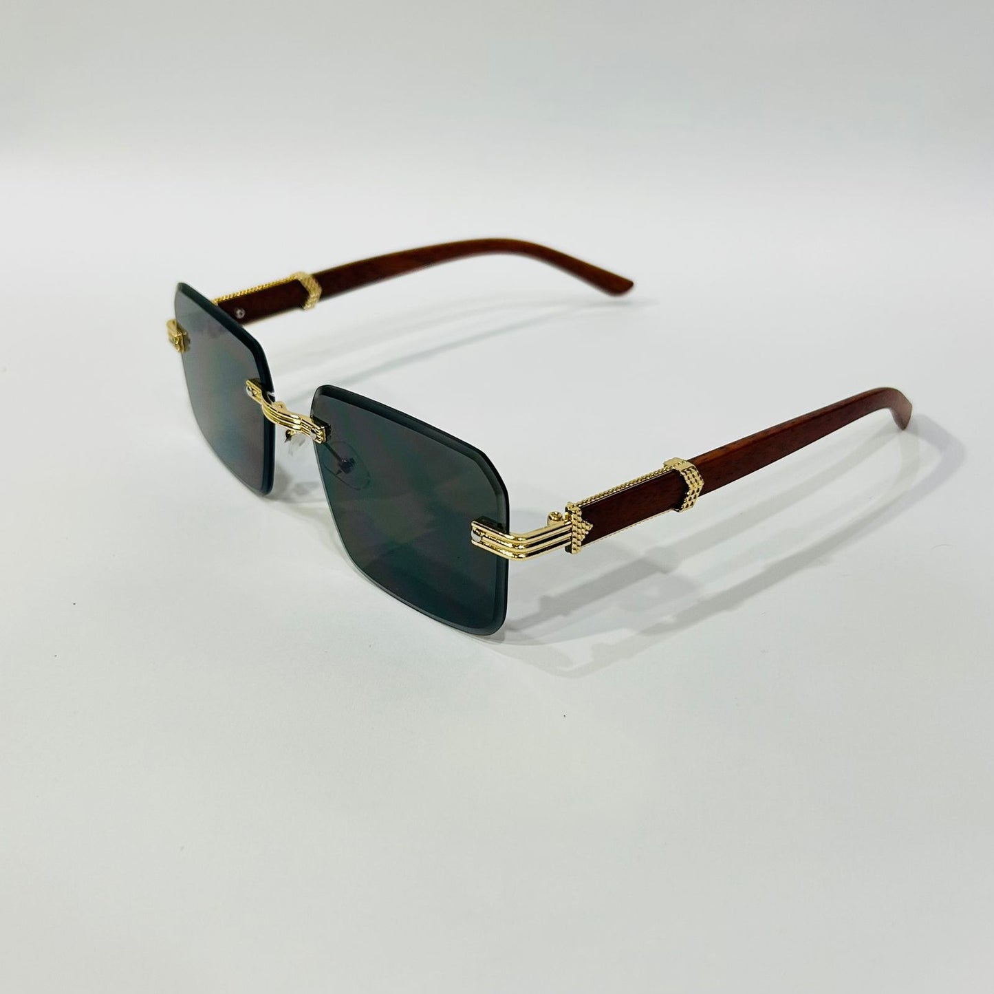 Cartier-Inspired Luxury Rimless Sunglasses
