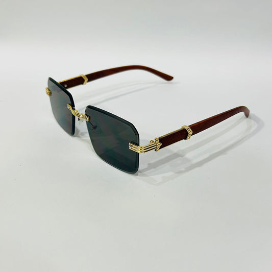 Cartier-Inspired Luxury Rimless Sunglasses