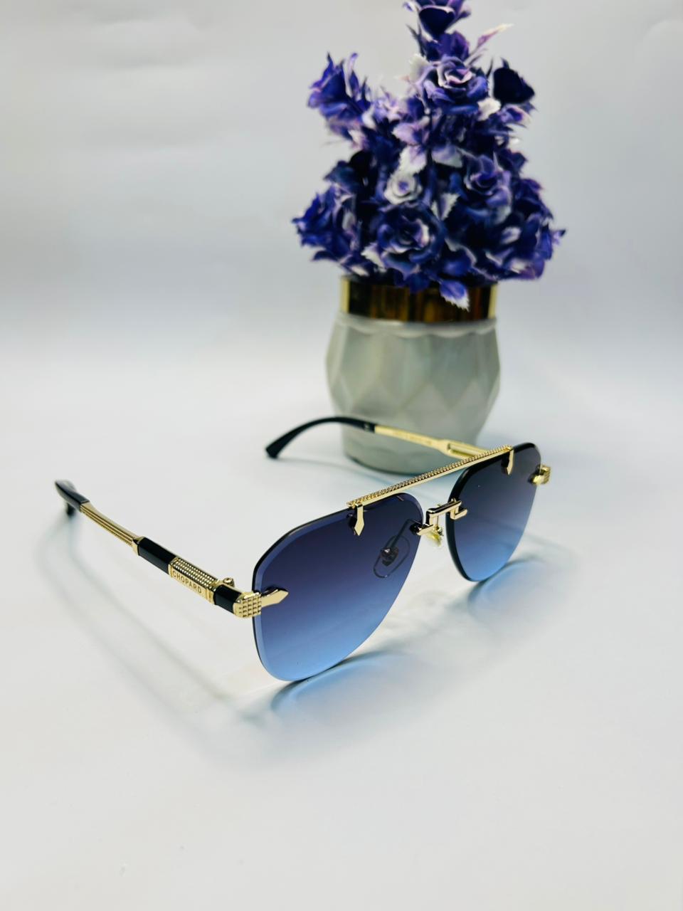 Premium Round Shape Rimless Sunglasses S-1171