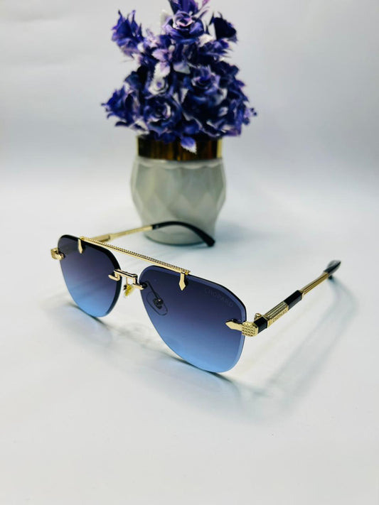 Premium Round Shape Rimless Sunglasses S-1171