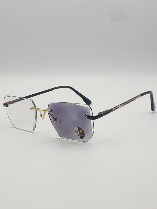 Transition Grey – Rimless Sunglasses