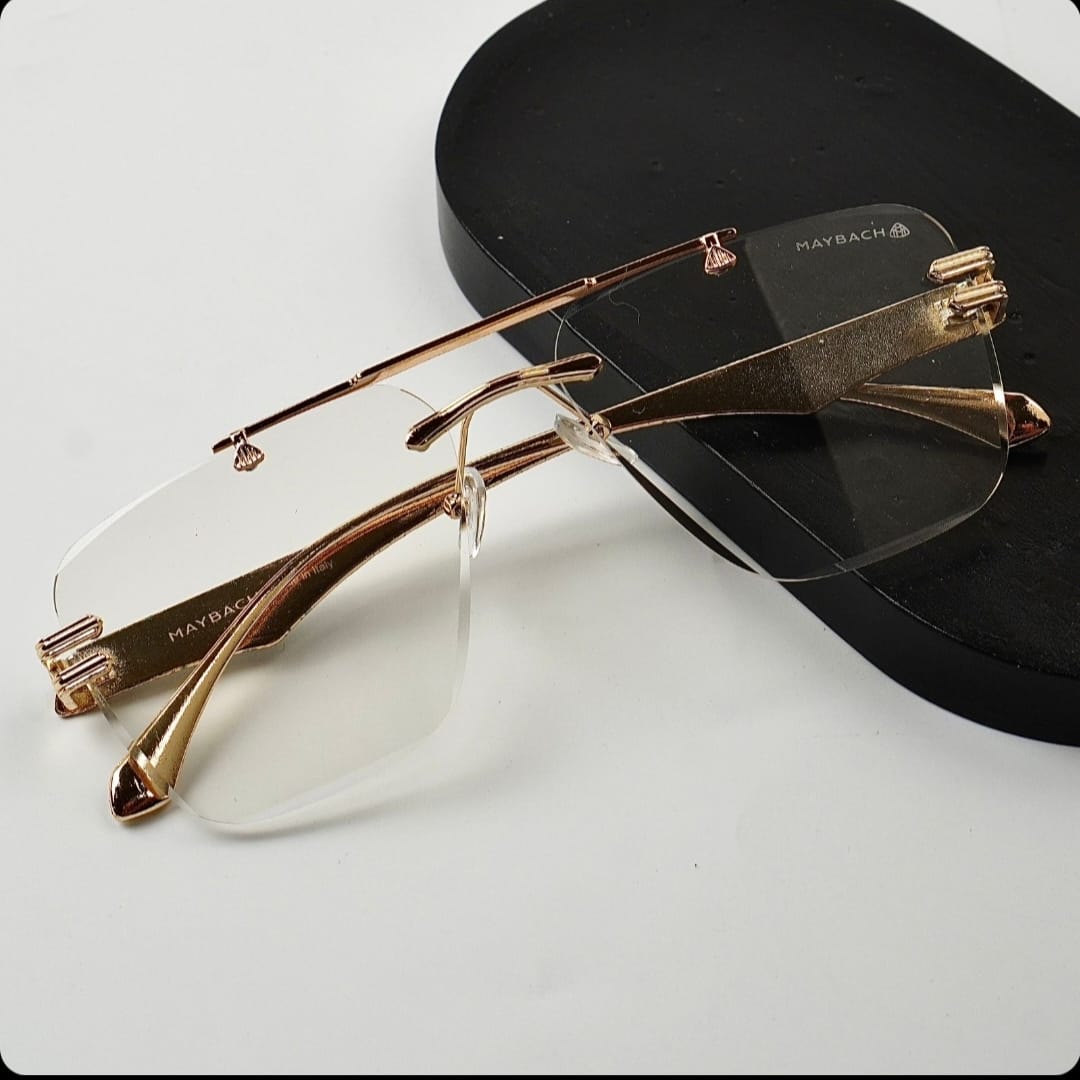 Transition Brown – Rimless Sunglasses – S-1143