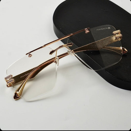 Transition Brown – Rimless Sunglasses – S-1143