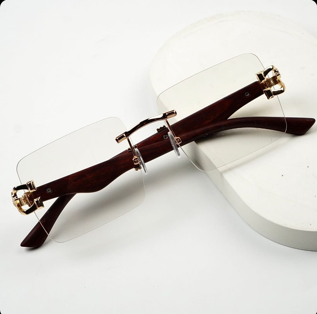 Transition Brown – Rimless Sunglasses – S-1140