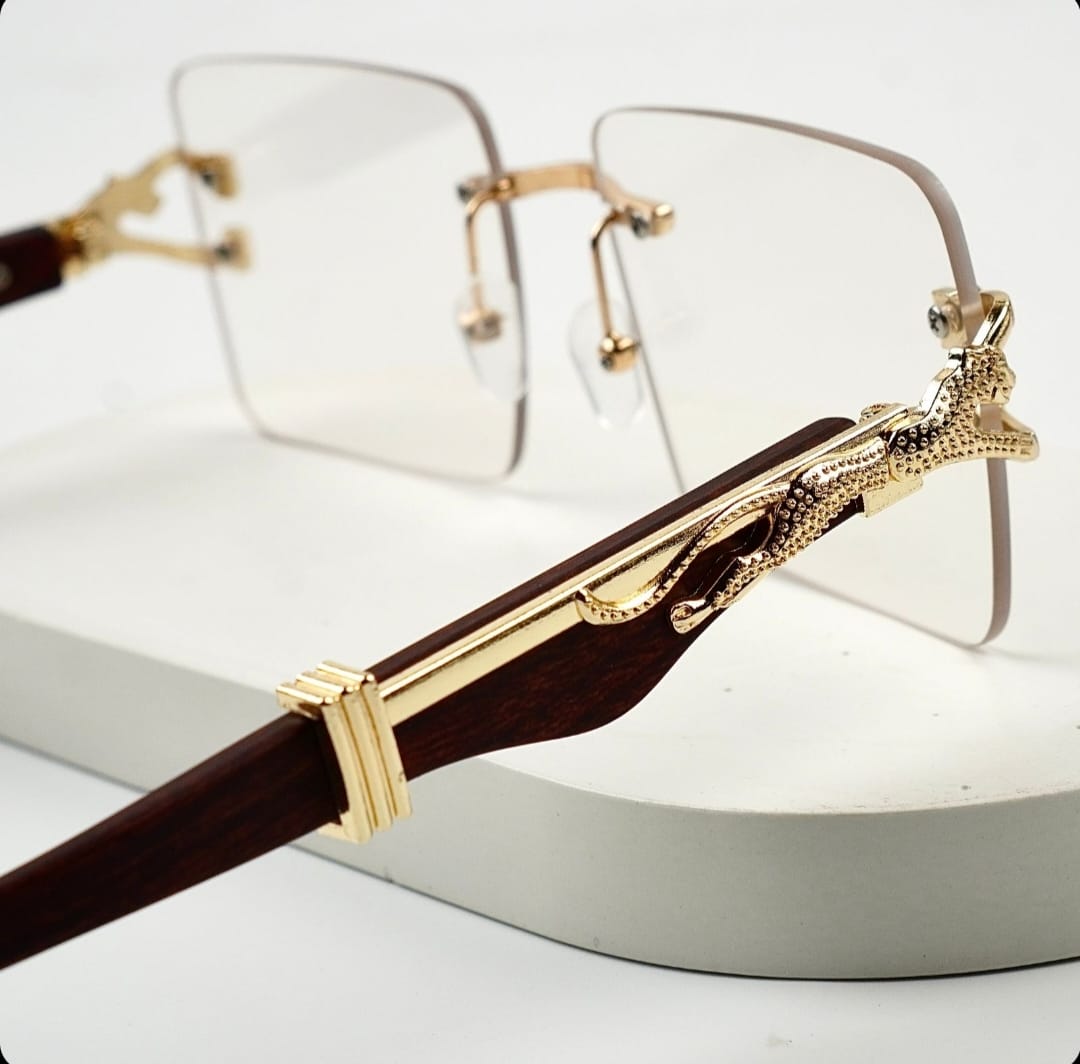 Transition Brown – Rimless Sunglasses – S-1140